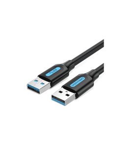 USB კაბელი - Vention USB 3.0 A Male To A Male Cable 2M Black PVC Type