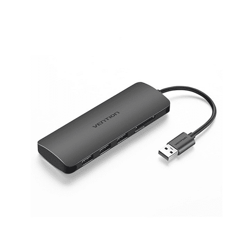 Multi ადაპტერი - Vention CHHHA 3 Ports USB 3.0 Hub With Card Reader 0.1M Gray Metal Type