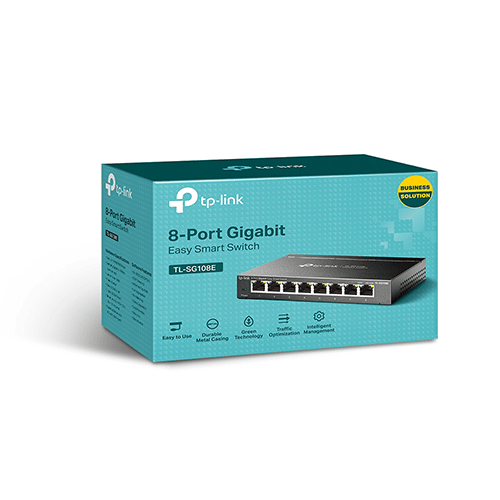 ქსელის გამანაწილებელი - TP-Link TL-SG108E, 8-Port Gigabit Easy Smart Switch