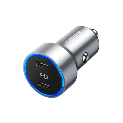 მანქანის დამტენი - Choetech C0054 Dual C ports PD 40W Car Charger