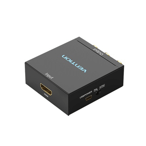 გადამყვანი - Vention HDMI To Rca Converter Black Metal Type