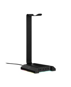 ყურსასმენის სადგამი - 2E Gaming GST320 Headset Stand 3in1 RGB 7.1 USB Black