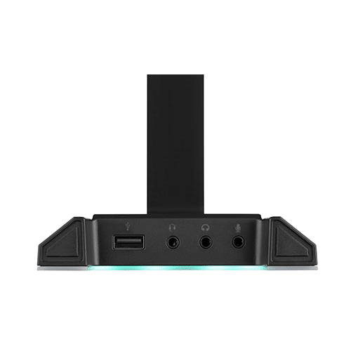 ყურსასმენის სადგამი - 2E Gaming GST320 Headset Stand 3in1 RGB 7.1 USB Black