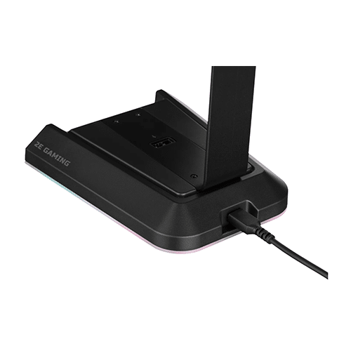 ყურსასმენის სადგამი - 2E Gaming GST320 Headset Stand 3in1 RGB 7.1 USB Black