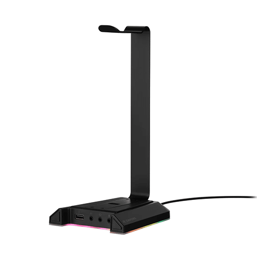 ყურსასმენის სადგამი - 2E Gaming GST320 Headset Stand 3in1 RGB 7.1 USB Black