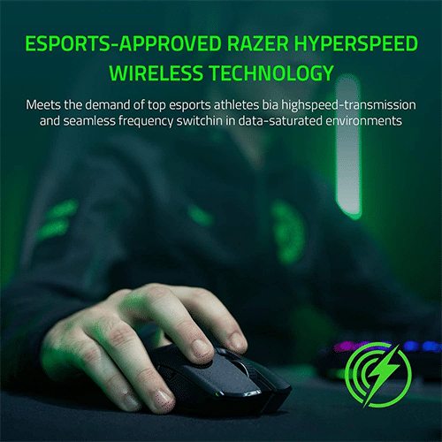 უკაბელო ტენვადი მაუსი - Razer Gaming Mouse Viper Ultimate USB Black Rechargeable WL