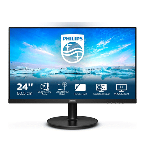 Monitor - Philips 241V8L/00 - 23.8 Inch / FHD / VA / 75 Hz / 4 Ms