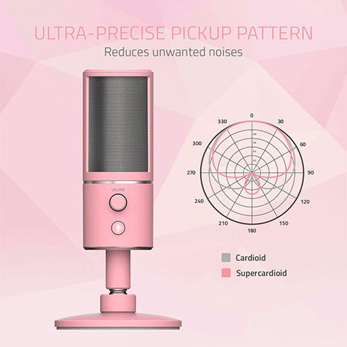 მიკროფონი - Razer Microphone Seiren X Quartz USB Pink