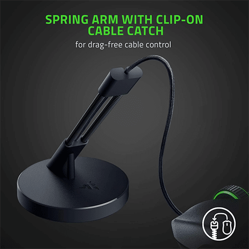მაუსის კაბელის დამჭერი - Razer Mouse Bungee V3 Black