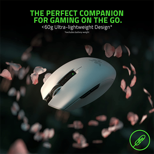 უკაბელო ტენვადი Bluetooth მაუსი - Razer Orochi V2 White Ed Rechargeable WL BT