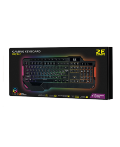 კლავიატურა - 2E KG340 LED USB Black 