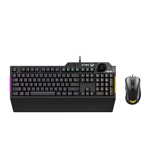 კომბო - კლავიატურა + მაუსი - Asus Tuf Gaming Combo K1&M3 USB Black