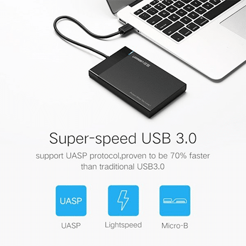 გარე ვინჩესტერის ქეისი - USB HDD Box Ugreen 30848