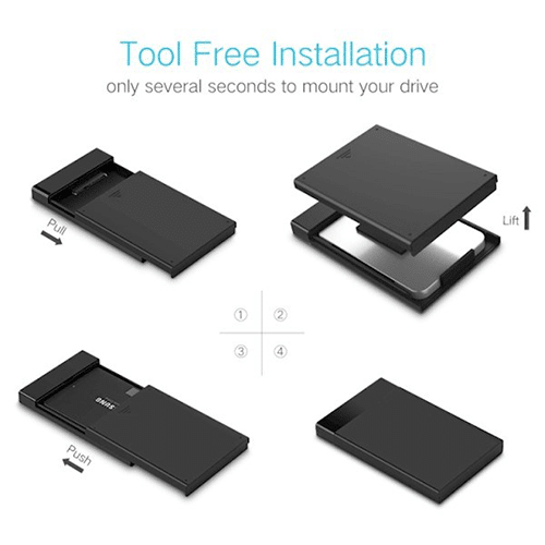 გარე ვინჩესტერის ქეისი - USB HDD Box Ugreen 30848