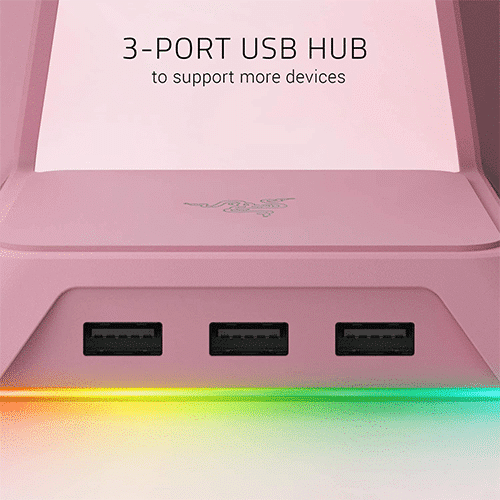 ყურსასმენის სადგამი - Razer Base Station Chroma Pink