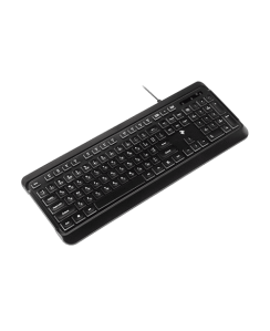 კლავიატურა - 2E KS120 White Backlight Black