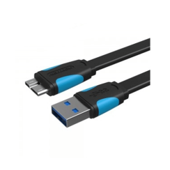 გადამყვანი - Vention Flat Micro-B Male To USB 3.0 Male Data Cable