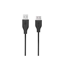 USB დამაგრძელებელი - 2E USB 2.0 A Male To A Female Extension Cable Black 3m