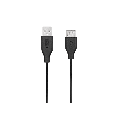 USB დამაგრძელებელი - 2E USB 2.0 To USB Female 3მ Black