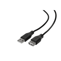 USB დამაგრძელებელი - 2E USB 2.0 A Male To A Female Extension Cable Black 1.8m