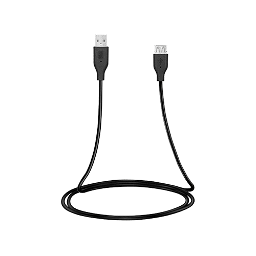 USB დამაგრძელებელი - 2E USB 2.0 A Male To A Female Extension Cable Black 1.8m