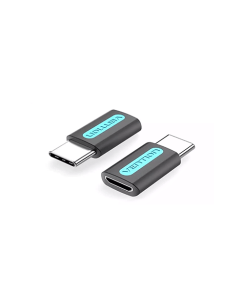 გადამყვანი - Vention CDXB0 Type-C Male To Micro USB 2.0 B Female Adapter Black PVC Type