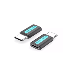 გადამყვანი - Vention CDXB0 Type-C Male To Micro USB 2.0 B Female Adapter Black PVC Type