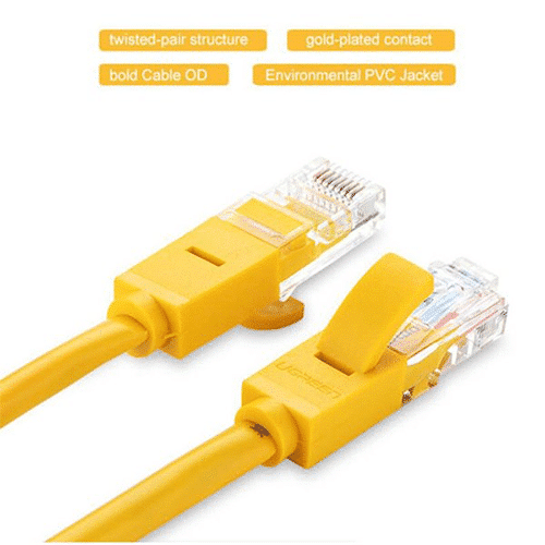 ინტერნეტის კაბელი - Ugreen Cat5 3მ Yellow