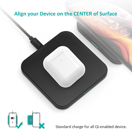 Mobile Wireless Charger - Choetech T511-S 10W Fast Wireless Charging Pad