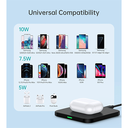 Mobile Wireless Charger - Choetech T511-S 10W Fast Wireless Charging Pad