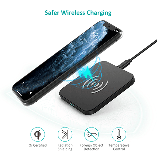 Mobile Wireless Charger - Choetech T511-S 10W Fast Wireless Charging Pad