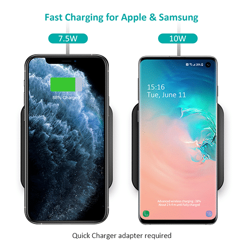 Mobile Wireless Charger - Choetech T511-S 10W Fast Wireless Charging Pad