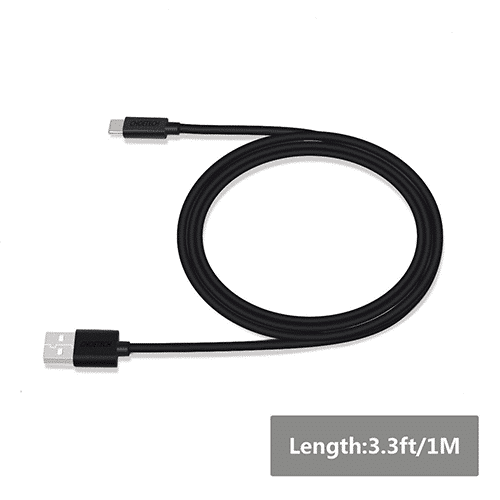 მობილურის დამტენი - Choetech AC0002 1m USB-A To Type-C PVC Cable