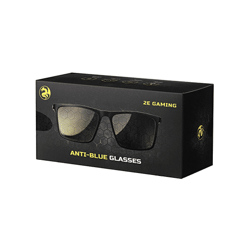 დამცავი სათვალე – 2E Gaming Anti-Blue Glasses Black-Yellow