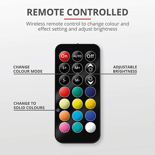 კომპიუტერის სკამი - Trust GXT 716 Rizza RGB Led Gaming Chair + Power Bank 10000 mAh