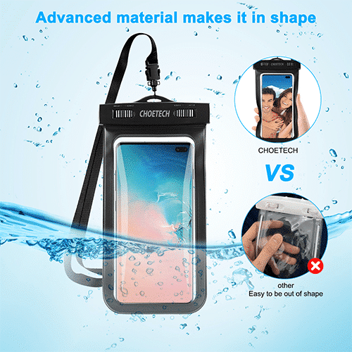 მობილურის წყალგამძლე ჩანთა - Choetech WPC007-BK Universal Water-Proof Bag