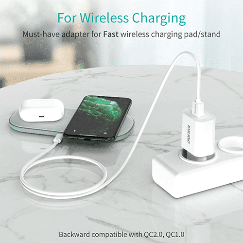 მობილურის დამტენი - Choetech Q5003-EU-WH 18W USB-A Charge EU