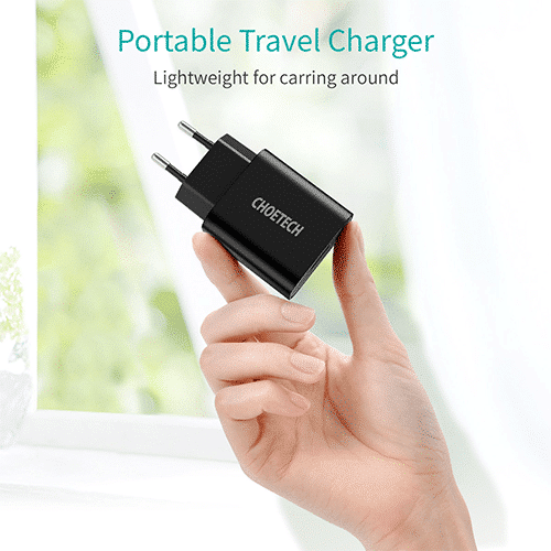 Mobile Charger - Choetech Q5003-EU-BK 18W USB-A Charge EU